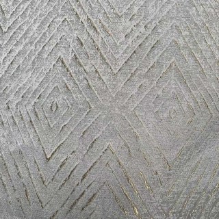 Diamant Vie 3D Jacquard Or Glitterie Argent Gris Rideau géométrique 7