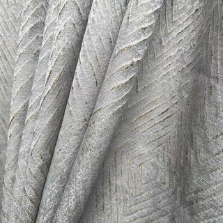 Diamant Vie 3D Jacquard Or Glitterie Argent Gris Rideau géométrique 2