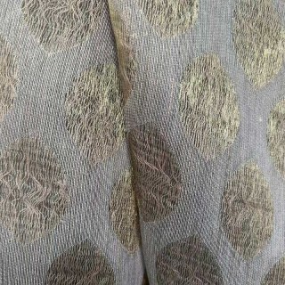 Feuillage Éthéré Luxe Jacquard Or Géométrique Voile à Pois Rideaux 3