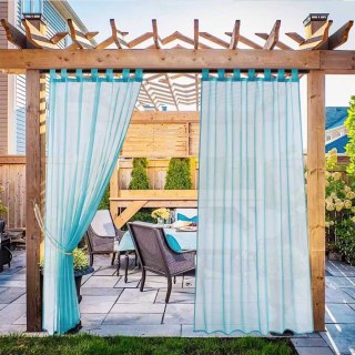 Laguna Rideau d'extérieur imperméable Turquoise Bleu Voile