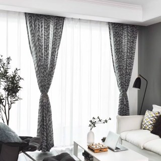 Zèbre Noir et Blanc Rideaux Voile Imprimé Animal 2