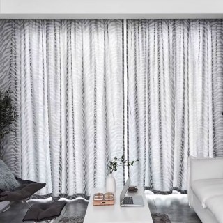 Zèbre Noir et Blanc Rideaux Voile Imprimé Animal 3
