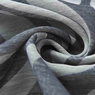 Zèbre Noir et Blanc Rideaux Voile Imprimé Animal 4