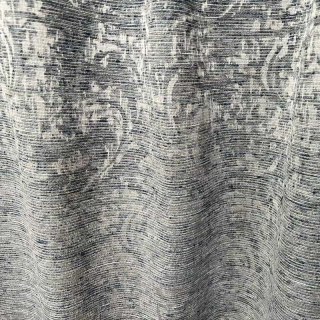 De Luxe Jacquard Gris Argenté Rideau Damassé 3