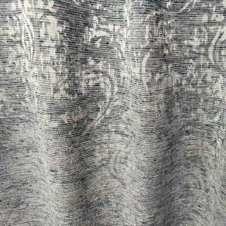 De Luxe Jacquard Gris Argenté Rideau Damassé 5