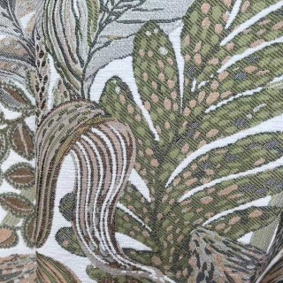 Feuillage Exotique Chic Rideau Bloquant la Lumière Vert Olive & Marron Style Rétro Tropical 8