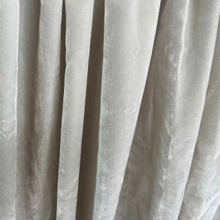Opulence Crème Champagne Soie Éclatante Légère Voile Translucide Rideau de Velours 3
