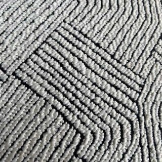 Tissage Chuchotement Géométrique Noir & Blanc Chenille de Laine Lourde Rideau 4