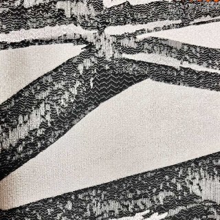 Tringle à motifs géométriques abstraits noir et blanc Ink Stroke 4