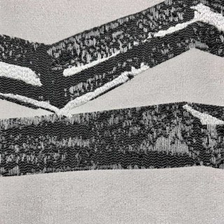 Tringle à motifs géométriques abstraits noir et blanc Ink Stroke