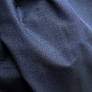 Cotton Club Pur Coton Marine Bleu Tissu Voile Semi-Transparent Lourd