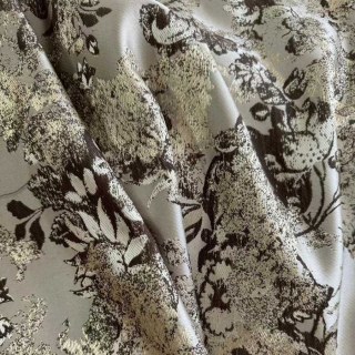 Rideaux jacquard beige crème Rêverie florale 5