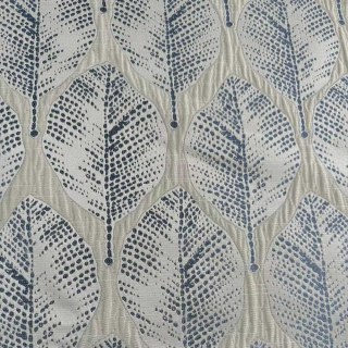 Leaf Dance Luxe Jacquard crème et bleu rideau floral 6