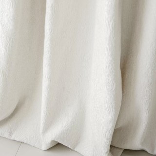 Bloomfield Chenille texturée ivoire blanc avec motif floral Rideau