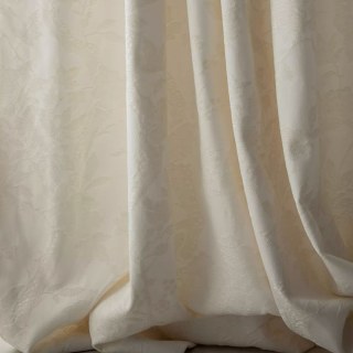 Jardin mandarin Chinoiserie Rideau floral de la crème Chenille 2