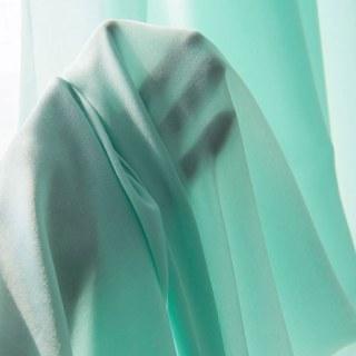 Satiné Turquoise Vert Rideau Voile 1