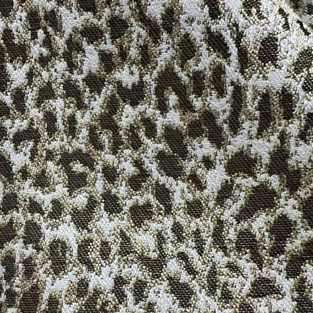 Leopard Spot Luxury Jacquard Or Brun Rideaux Imprimé Animal 1