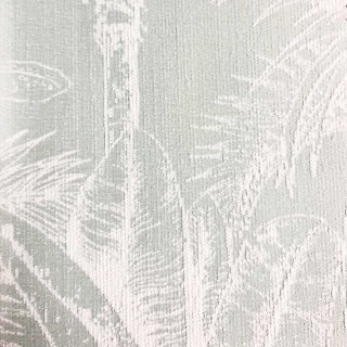 Feuillage Exubérant Rideaux Occultants en Chenille Vert Pastel Coquille d'Œuf à Motifs Tropicaux 5