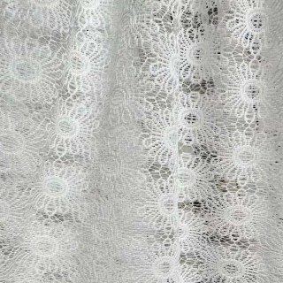 Tournesol Jacquard Ivoire Blanc Rideau en Dentelle et Voile 6