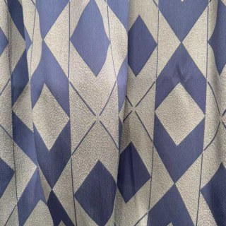Azure Illusion Bleu et Argent Rideaux Géométriques Diamantés 5