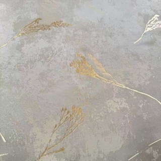 Lunar Gold Luxury Jacquard Abstrait Gris Floral Rideau 10