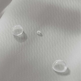 Avila Rideau d'extérieur Voile Texturé Imperméable Gris Cendré