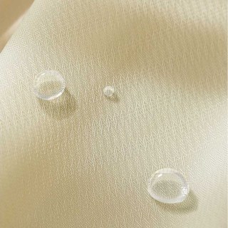 Avila Imperméable Texturé Crème Jaune Rideau Voile d'Extérieur