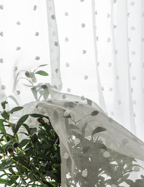 Voile et gaze à motifs