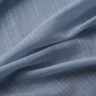 Une Touche de Brume Ensoleillée Rideau Voile Bleu 4