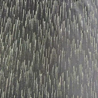 Rideau noir Gilded Stream avec rayures métalliques