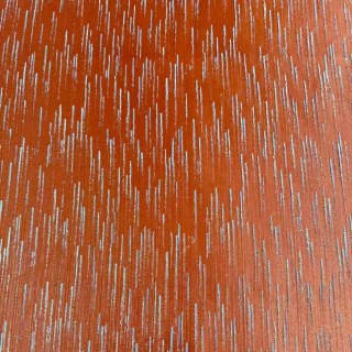 Rideau Orange Gilded Stream avec Rayures Métalliques 5