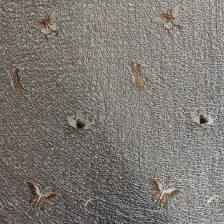 Aile Chuchotante Brodé Papillon Gris Voilage Rideau 2