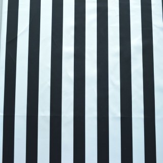 Cabana Classic Rideau extérieur noir et blanc rayé 2