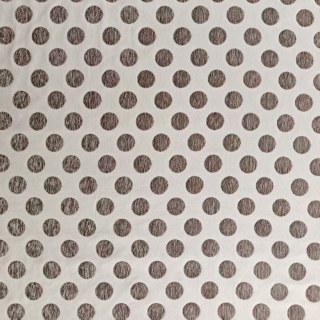 Dottie Délice Mid Century Modern Taupe Vert Polka Dot Chenille Rideau 8