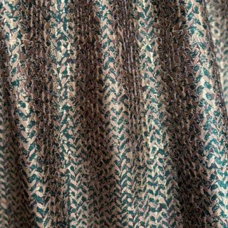 Domaine d'or luxe Jacquard Résumé grain motif vert foncé Rideau 4