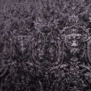 Le luxe du patrimoine Dark Purple Gilded Damask Rideau de velours 5