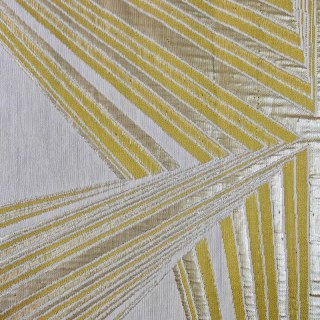 Prism Axis Art Déco Jaune et Or Rideaux Géométriques 7