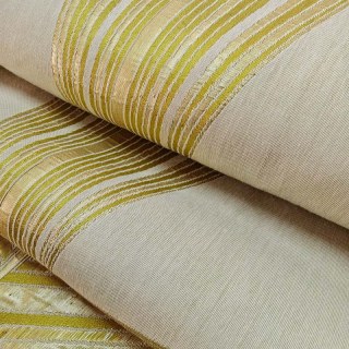 Prism Axis Art Déco Jaune et Or Rideaux Géométriques 6