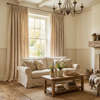 Rose Crème de la révérence Off blanc 3D Jacquard Rideau floral 2