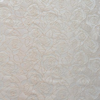 Rose Crème de la révérence Off blanc 3D Jacquard Rideau floral 6