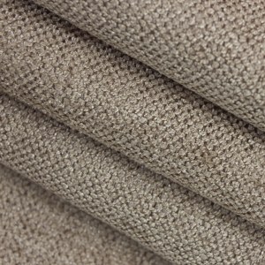 Elegant Plain Chenille Light Brown Curtain 4