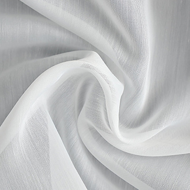 Silk Cotton Voile in Vanilla