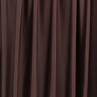 Fine Rich Chocolate Brown Matte Velvet Curtain 2