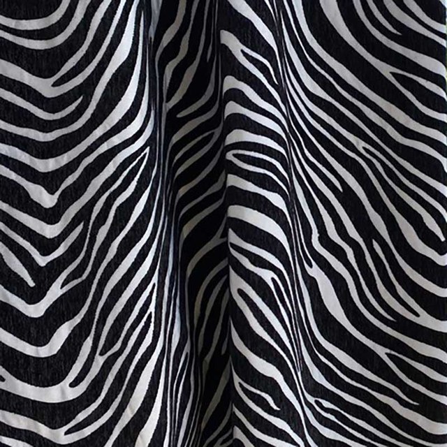 Zebra Wild Animal Print MCM Mid Mod Black and Linen White Art