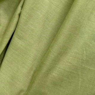 Cotton Club Pure Cotton Olive Green Heavy Semi Sheer Voile Curtain