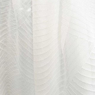 Tide Luxury Wave Patterned White Voile Curtain 3