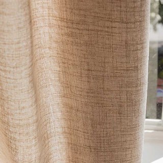 Endless Summer Waterproof Mocha Oatmeal Linen Style Outdoor Heavy Voile Curtain 5