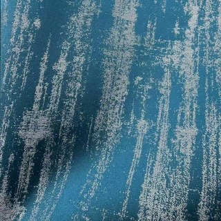 Rustic Rainfall Abstract Textured Glittery Teal Curtains 4