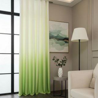 Candy Land Linen Style Green Ombre Curtain 2