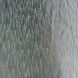 Gilded Stream Duck Egg Blue Curtain with Metallic Stripes